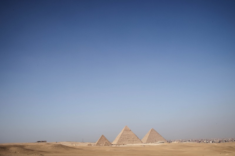 Timeless Pyramids Against Blue