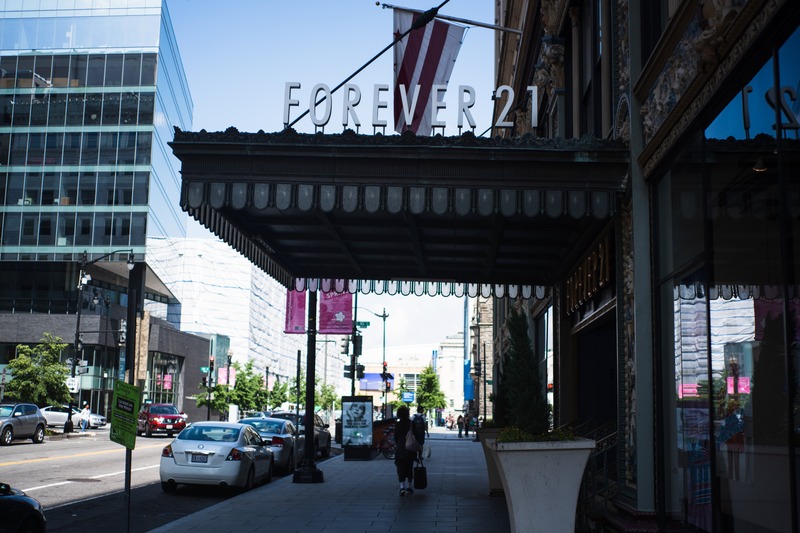 Urban Shopping Scene