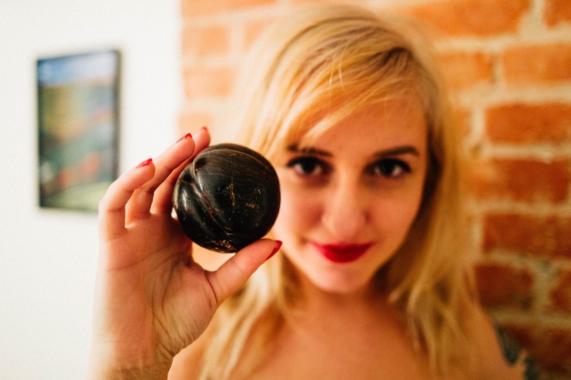 Playful Portrait in Warm Tones