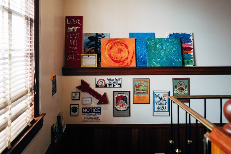 Artistic Display in an Entryway