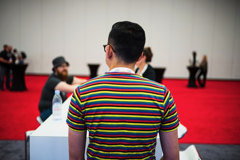 Vibrant Encounter in Red