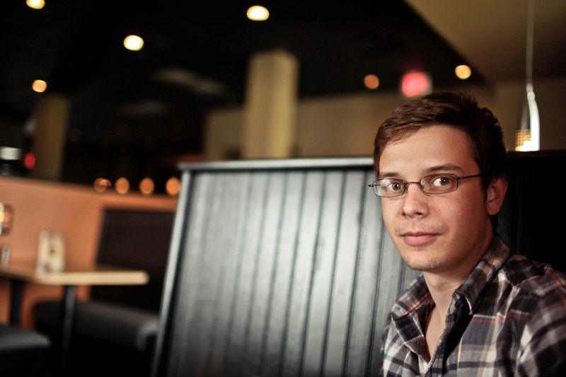 Contemplative Moment in a Café