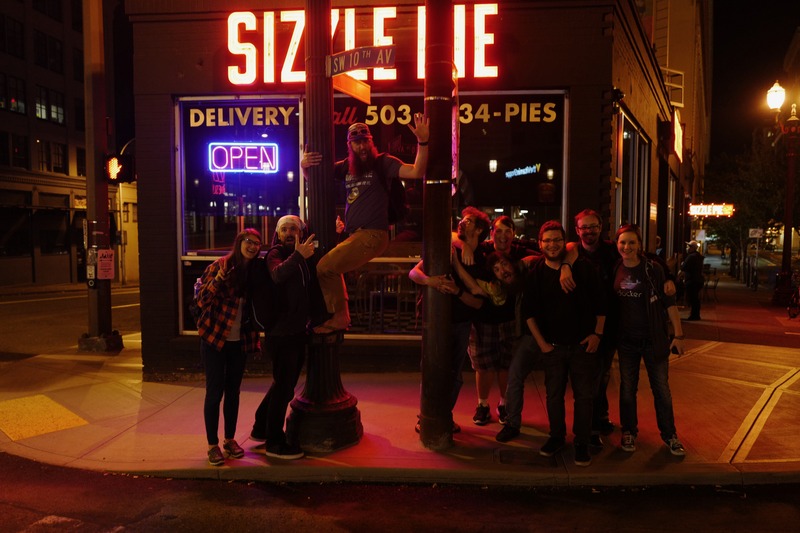 Nighttime Revelry at Sizzle Pie