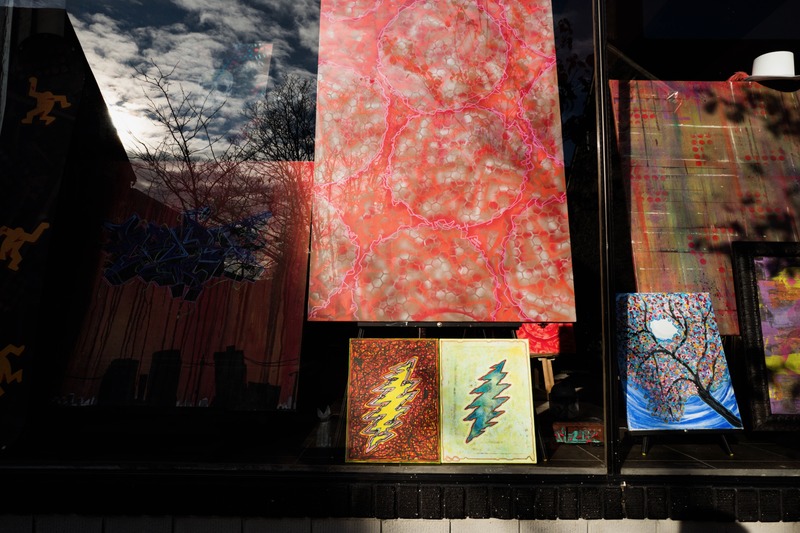 Vibrant Art Window Display