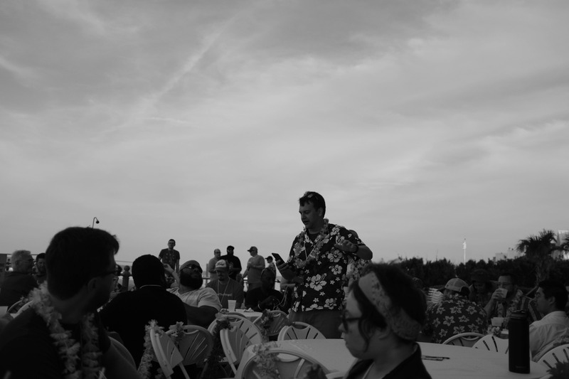 Tropical Gathering in Monochrome