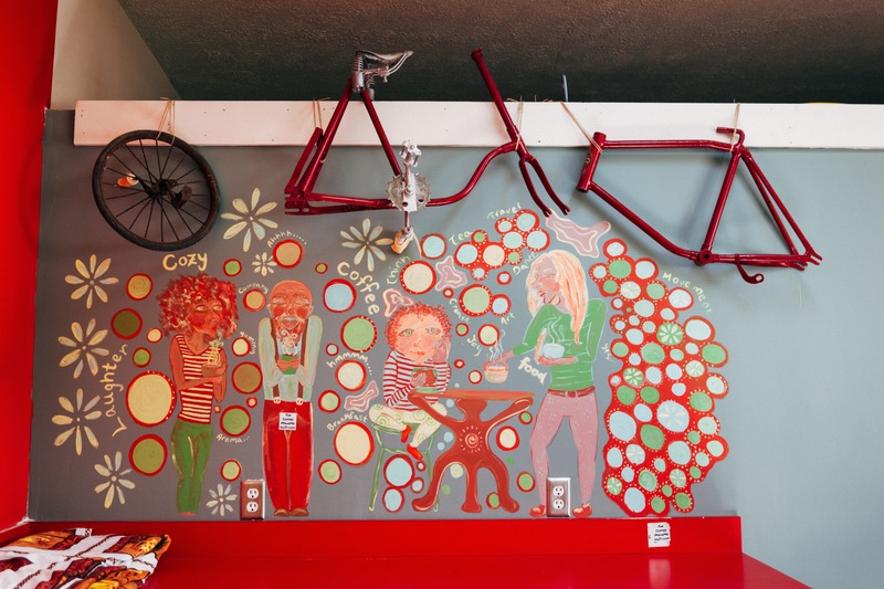 Whimsical Café Mural