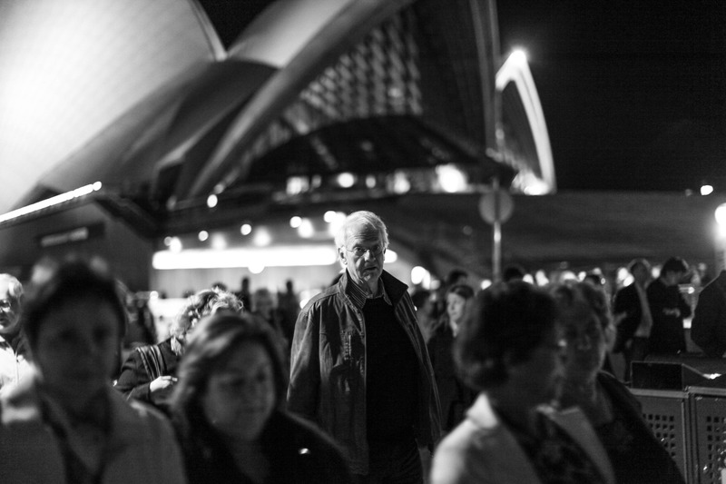 Lonely Figure in the Crowd