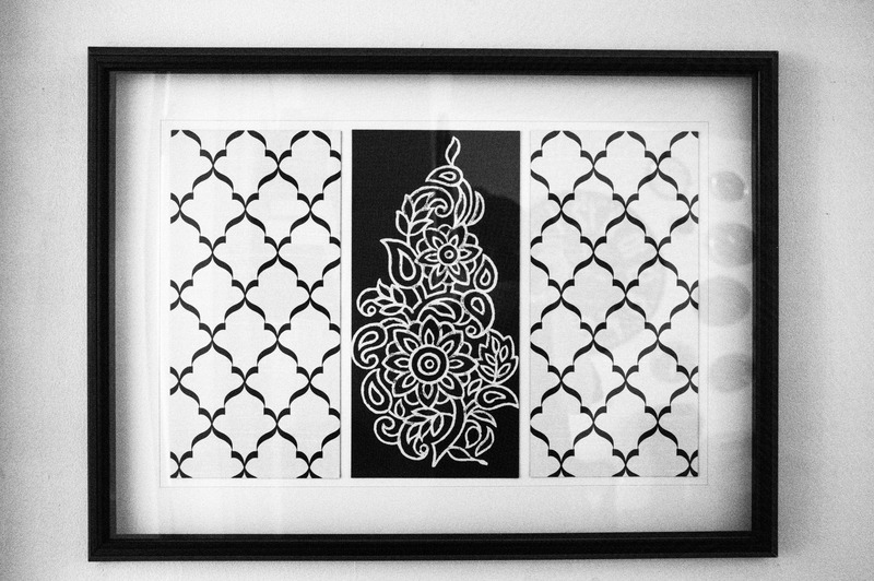 Ornate Black and White Harmony