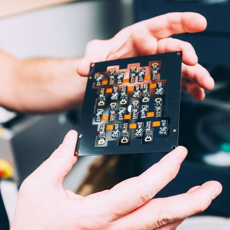 Intricate Circuitry in Hand