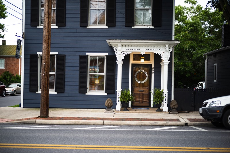 Charming Blue Facade