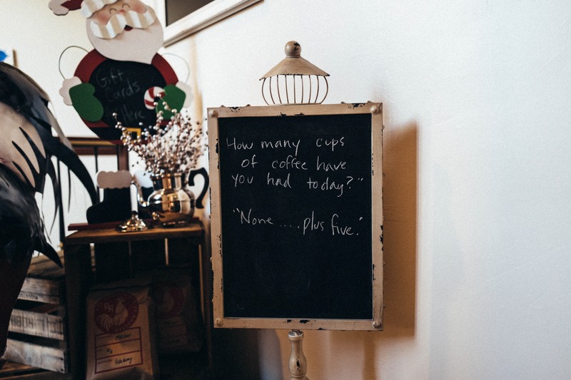 Coffee Humor in a Cozy Corner