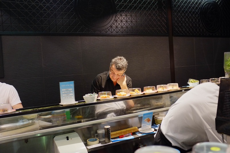 Quiet Moment at the Sushi Bar