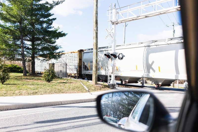 Awaiting the Passing Train