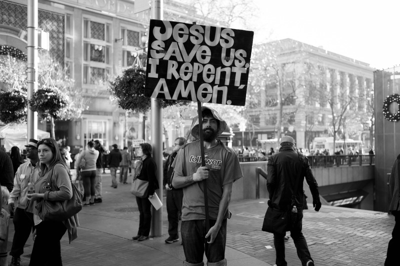 Silent Plea in the Crowd