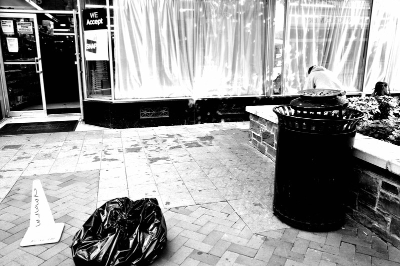 Urban Stillness in Monochrome