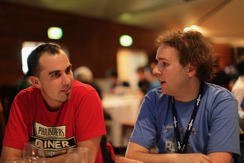 Engaging Conversation at Diner