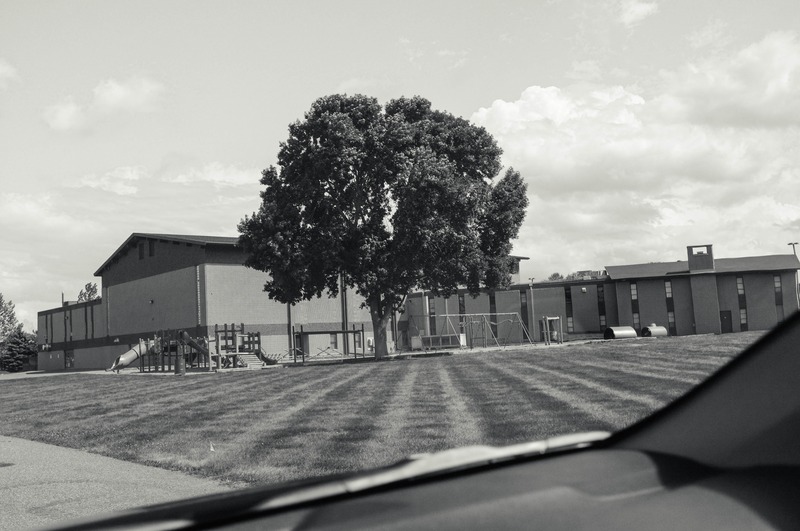 Quiet Schoolyard Scene