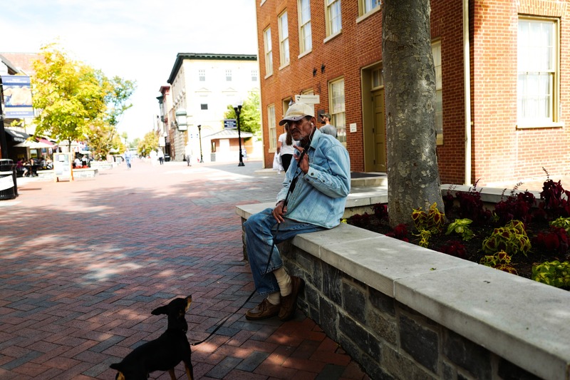Quiet Moments on the Sidewalk