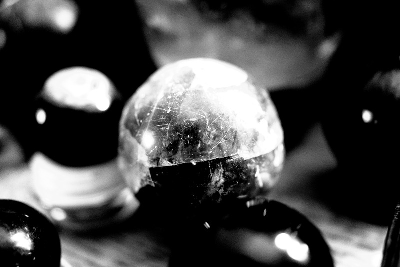 Glistening Orbs in Monochrome