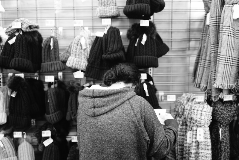 Contemplation in a Hat Store