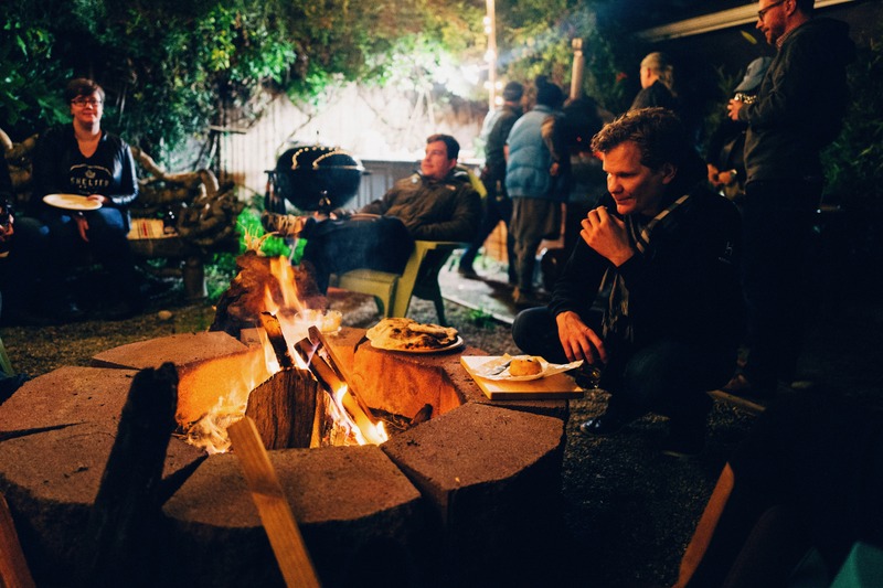 Cozy Evening by the Fire