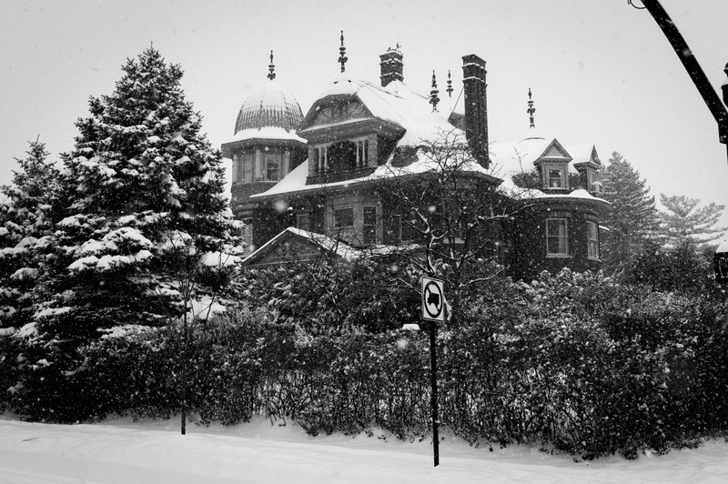 Winter's Embrace on a Lost Mansion