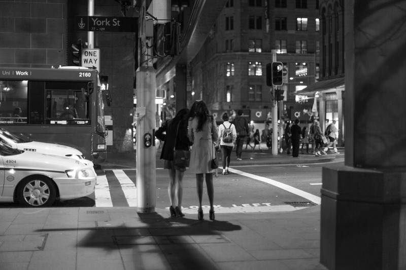 Nighttime Urban Encounter