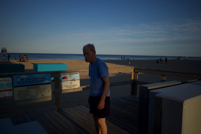 Evening Stroll by the Shore