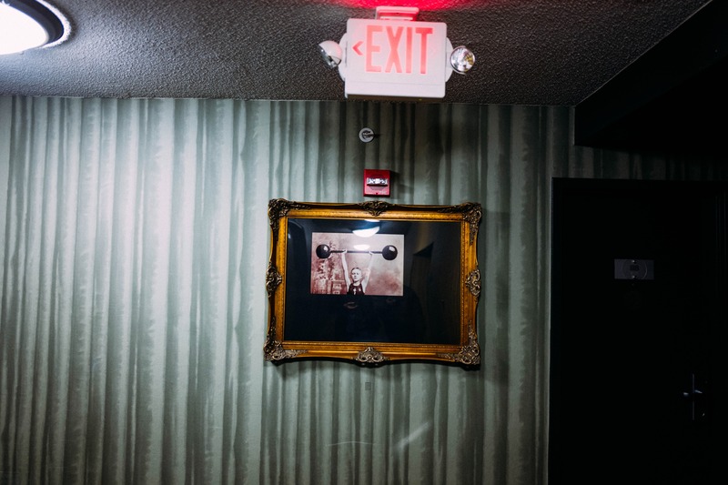 Framed Weightlifting Portrait