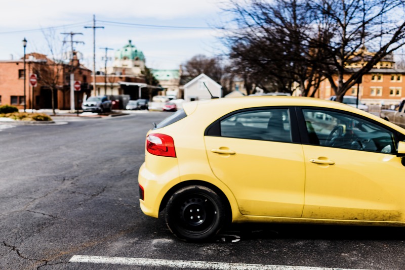 Urban Solitude in Yellow