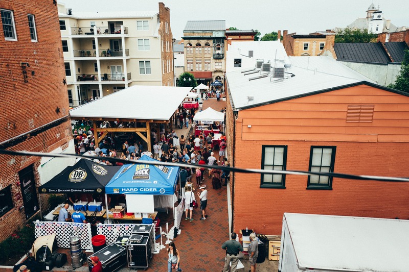 Festival Gathering Under Clouds