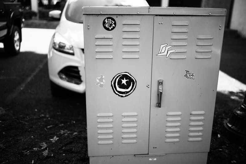 Urban Lockers in Monochrome