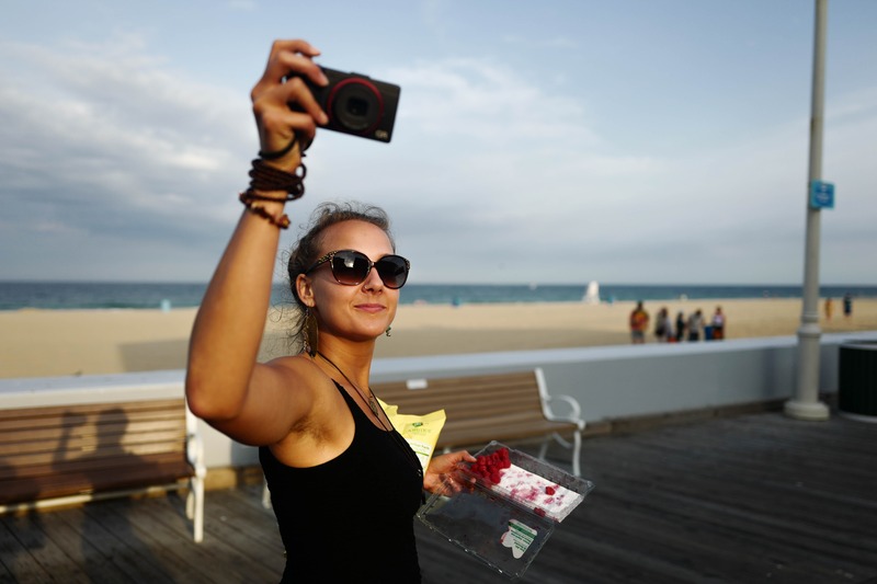 Beachside Selfie Joy