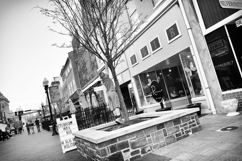 Urban Scene in Monochrome