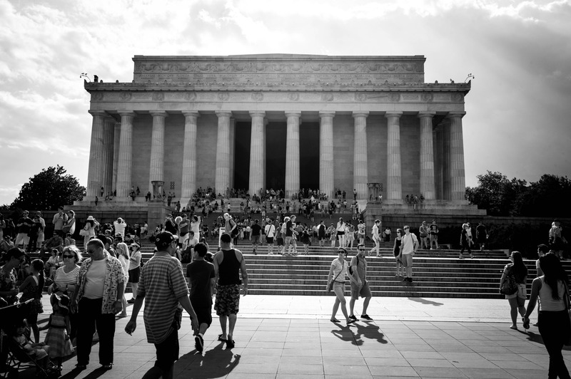 Gathering at the Lincoln Memorial