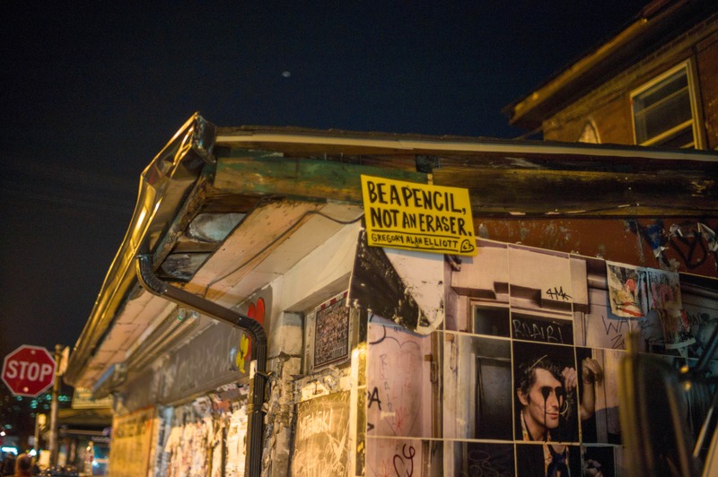 Urban Nightscape with Message