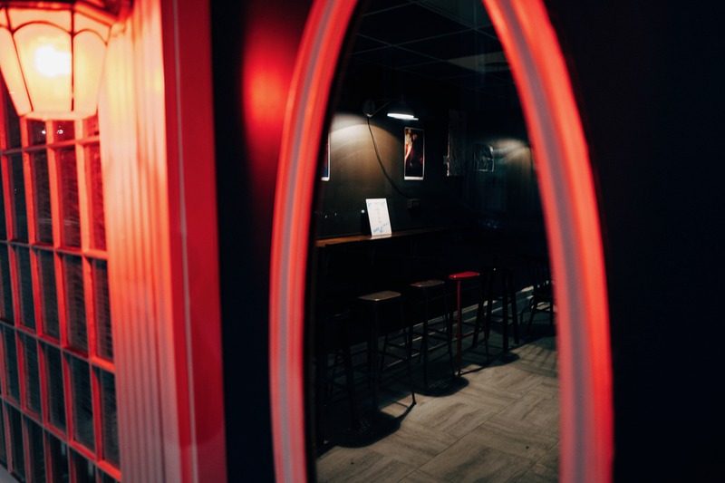 Intimate Bar Reflection