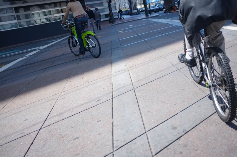Urban Cyclists in Motion