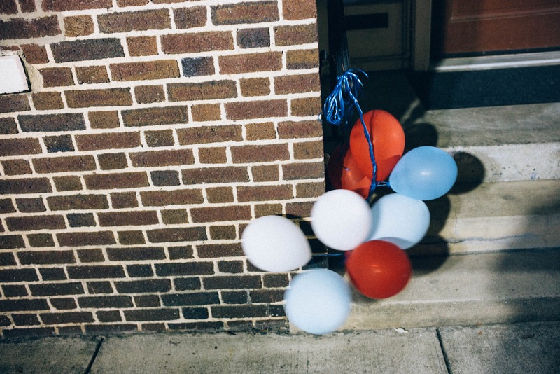 Lonely Balloons by the Wall