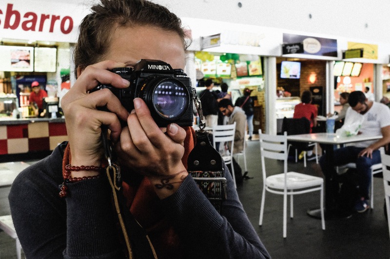 Candid Moment in a Café