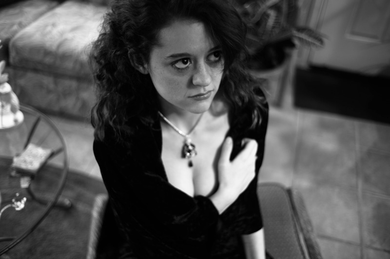 Pensive Elegance in Monochrome