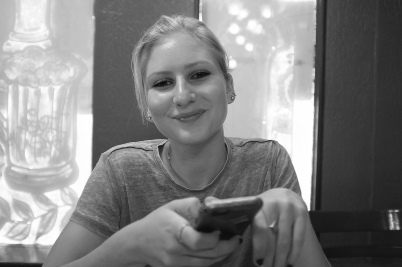 Casual Moment in Monochrome