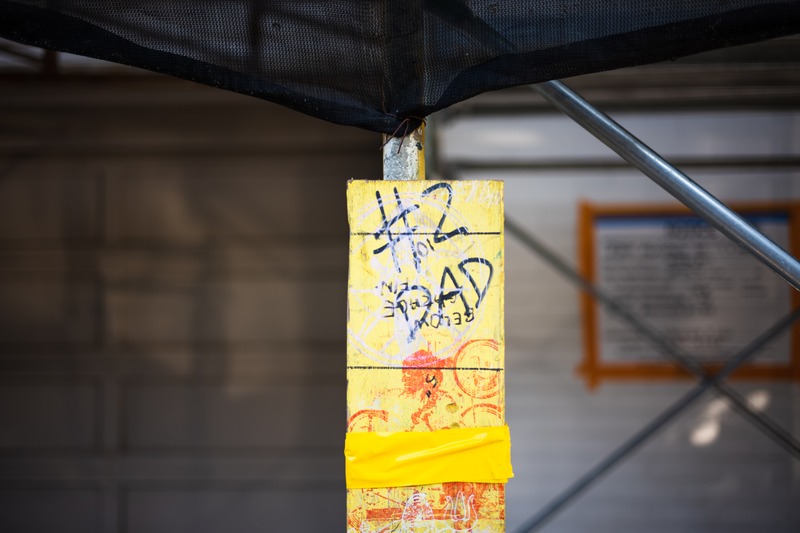 Urban Abstract: Yellow Post