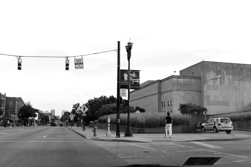 Urban Solitude in Black and White