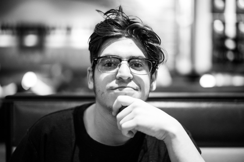 Thoughtful Portrait in Black and White