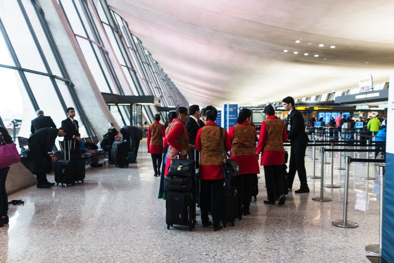 Gathering at the Airport