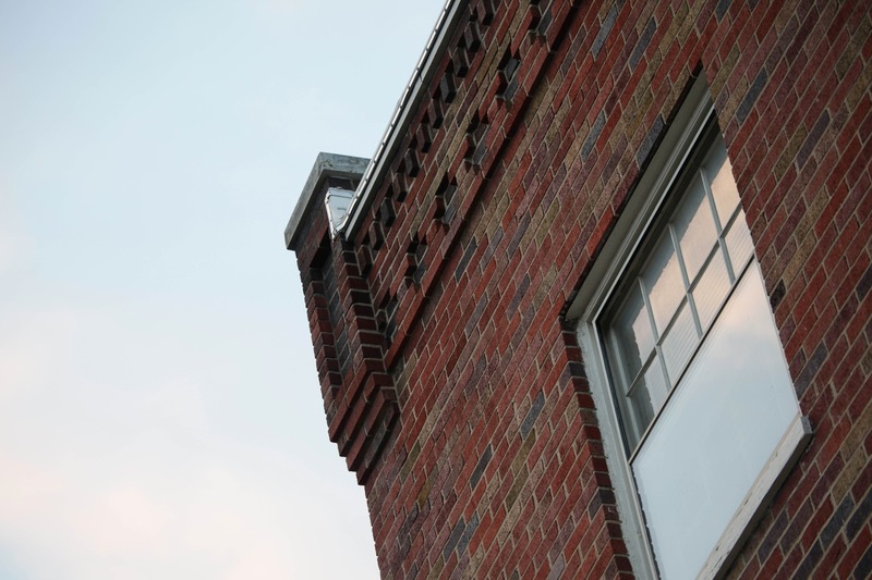 Brick Facade at Dusk