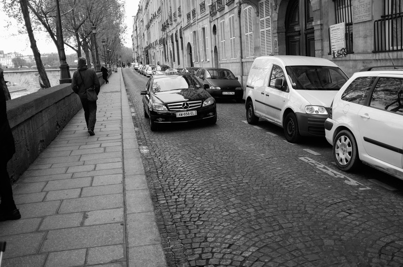 Urban Solitude in Monochrome