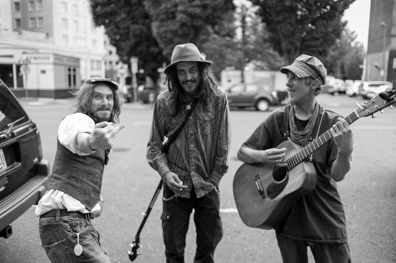 Street Musicians in Monochrome