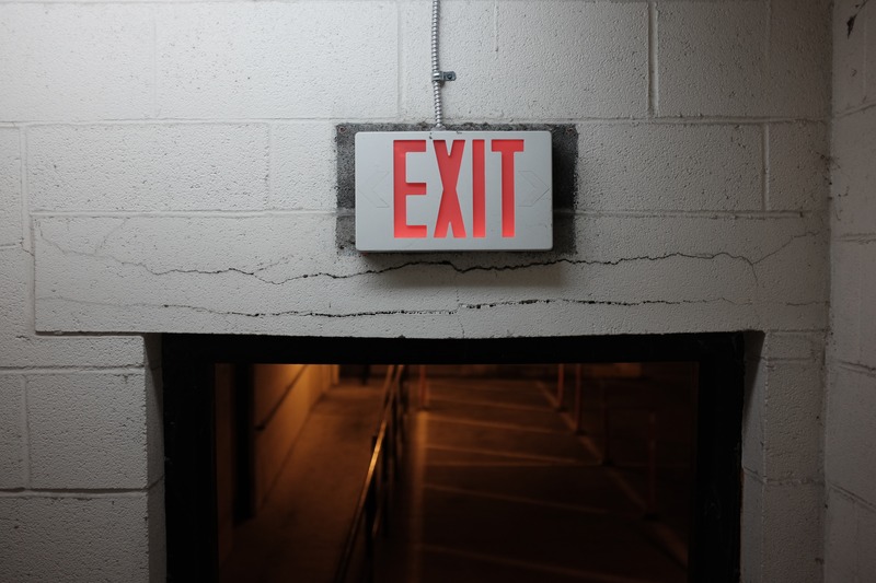 Dimly Lit Exit